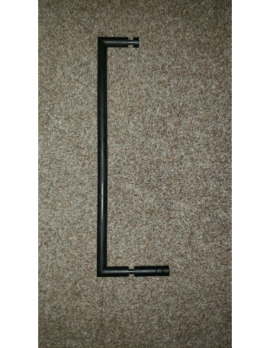 DARK: Towel holder for glass door, 600 mm