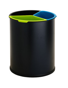 Waste bin for sorted waste 15L, black