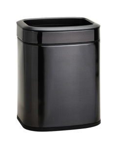 Waste bin 6L, FingerPrint proof, black