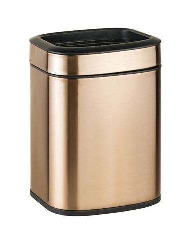 Waste bin 6L, FingerPrint proof, dark gold