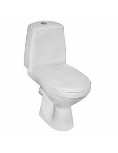 Solo WC pods ar horizontālu izvadu, tvertne 3/6l ar pievadu no apakšas, vāks ar SoftClose funkciju