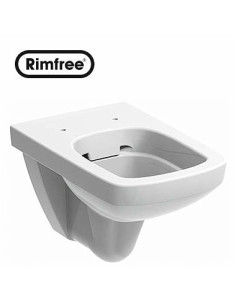 Nova Pro pie sienas piestiprināms WC pods Rimfree, taisnstūrveida, 53cm