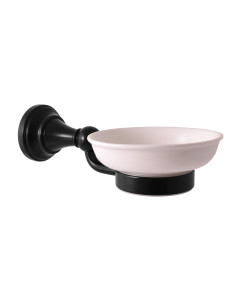 Ceramic soap dish black matt Bathroom accessory MORAVA...
