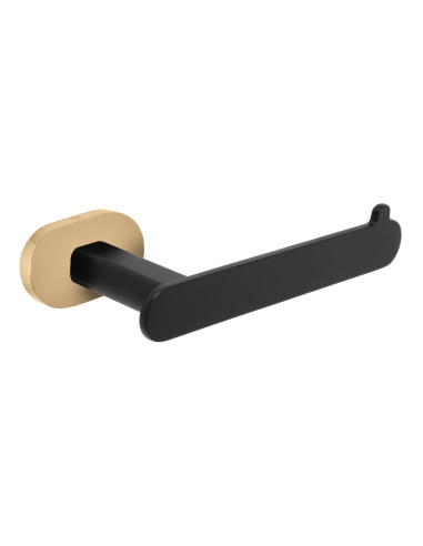 Toilet paper holder black matt/gold  Bathroom accessory YUKON - Barva černá matná/zlato
