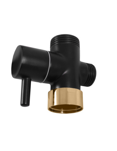 Ceramic shower switch BLACK MATT/GOLD - Barva černá matná/zlato