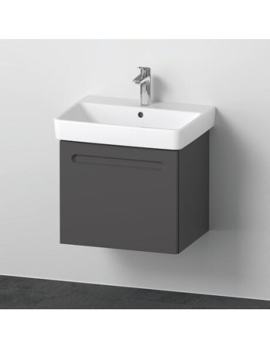 Duravit No.1 komplekt - valamu koos kapiga, 60 cm, grafiitmatt - 3