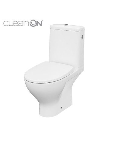 WC COMBI MODUO 666 010 3/5 CLEAN ON, SEAT SLIM WRAP DUROPLAST-SOFT CLOSE (K116-024) - 3