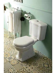 Kerasan Retro compact toilet with horizontal outlet, white 1013 01 - 2