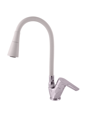 COLORADO Sink lever mixer with flexible spout - Barva chrom,Rozměr 3/8''