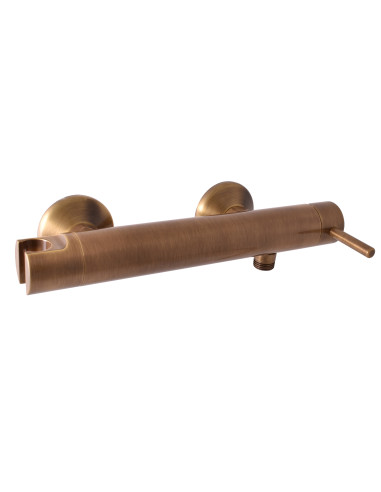 Wall-mounted shower lever mixer SEINA BRONZE - Barva stará mosaz,Rozměr 100 mm