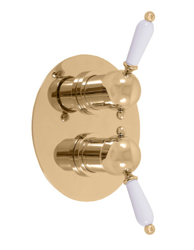 Built-in Single lever shower mixer with switch LABE GOLD - Barva ZLATÁ - lesklá