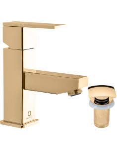 Basin lever mixer with pop-up waste LOIRA GOLD - Barva...