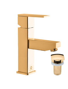 Basin lever mixer with pop-up waste LOIRA GOLD - Barva...