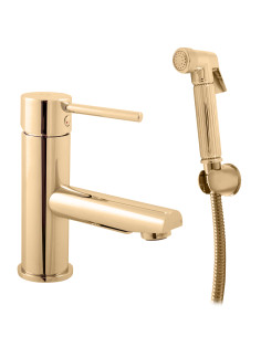 Bidet/basin lever mixer with shower SEINA GOLD - Barva...