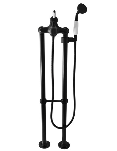 Free standing bath lever mixer tap LABE BLACK MATT - Barva černá matná,Rozměr 150 mm