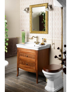 Retro dressing table 73x80x46.5 cm, dark beech, sink not included - 2