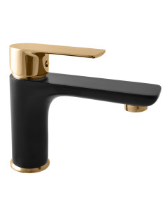 Washbasin faucet  VLTAVA BLACK MATT/GOLD - Barva černá...