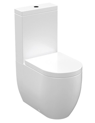 FLO WC Brīvi stāvošs poda komplekts, S-Trap/P-Trap, balts