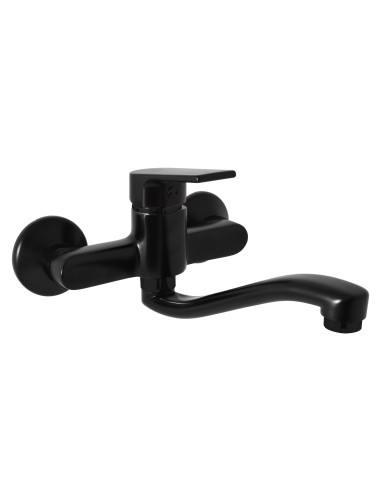 Washbasin and sink lever mixer  COLORADO BLACK MATT - Barva černá matná,Rozměr 150 mm