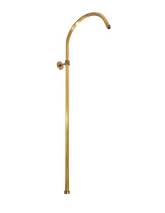 Shower bar for mixers with head and hand shower BRONZE -...