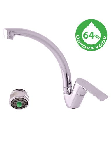 Water-saving sink lever mixer VLTAVA ECO - Barva chrom,Rozměr 1/2''