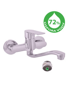 Water-saving sink/basin lever mixer VLTAVA ECO - Barva...