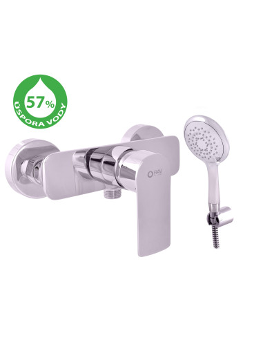 Water-saving shower lever mixer VLTAVA ECO - Barva chrom,Rozměr 150 mm