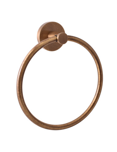Ring towel holder bronze Bathroom accessory COLORADO - Barva stará mosaz
