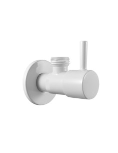 Angle valve with ceramic headwork G1/2'' x G3/8'' WHITE -...