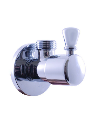 Angle valve with ceramic headwork G1/2'' x G3/8'' RETRO - Barva chrom