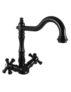 Sink water mixer MORAVA RETRO BLACK MATT - Barva černá...