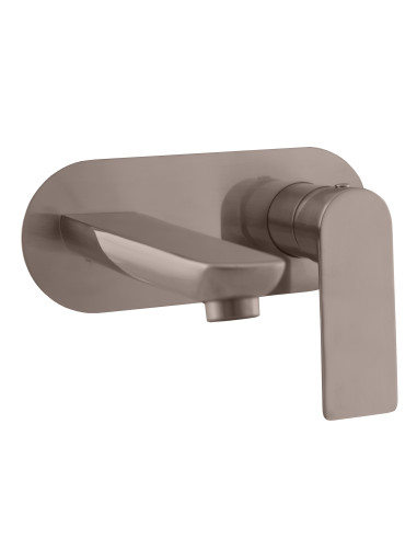Built-in basin lever mixer NIL - metal grey - Barva METAL GREY - kartáčovaná
