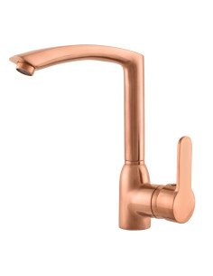 Sink lever mixer ZAMBEZI GOLD ROSE BRUSHED - Barva ZLATÁ RŮŽOVÁ - kartáčovaná ,Rozměr 3/8'',Povrchová úprava PVD - 1