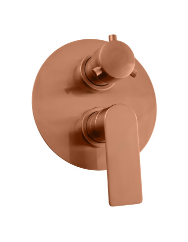 Built-in shower lever mixer NIL GOLD ROSE – brushed matt - Barva ZLATÁ RŮŽOVÁ - kartáčovaná ,Povrchová úprava PVD