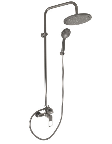 Shower faucet with head and hand shower NIL - METAL GREY - Barva METAL GREY,Rozměr 150 mm,Povrchová úprava PVD