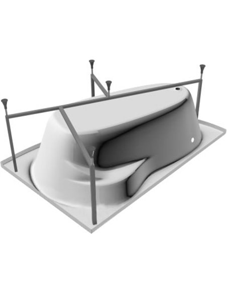 Акриловая ванна Kolpa San Romeo L 155x100, с каркасом - 3