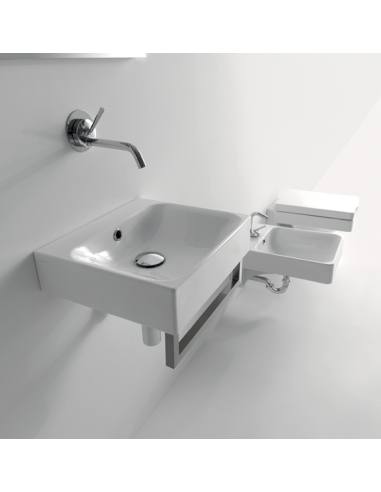 Kerasan Cento Sink overhead/hanging 50x45 cm, 1 hole for mixer - 2