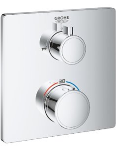 Grohe termostata jaucējkrāns vannai ar dušu Grohtherm 24080000 - 1
