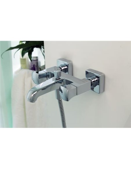 Bravat Bath Mixer With Shower Whirlpool F678112C-01 - 3
