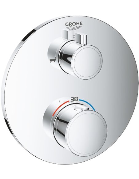 Grohe termostata jaucējkrāns vannai ar dušu Grohtherm 24077000 - 1