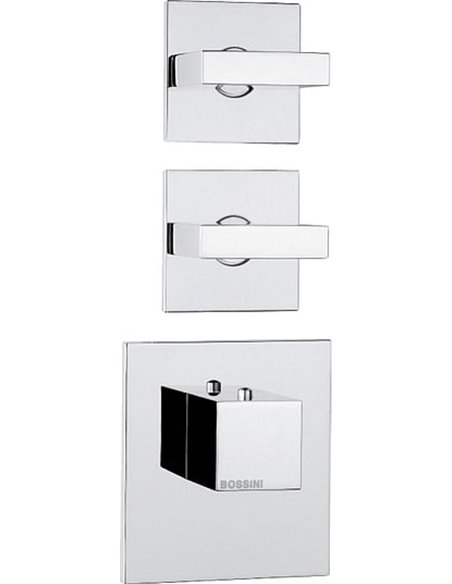 Bossini termostata jaucējkrāns vannai ar dušu Rectangular 2 Outlets LP Z033203 - 2