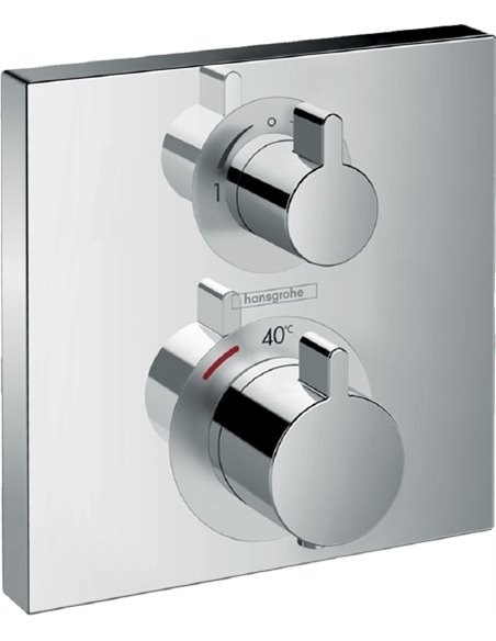 Hansgrohe termostata jaucējkrāns vannai ar dušu Ecostat Square 15714000 - 1