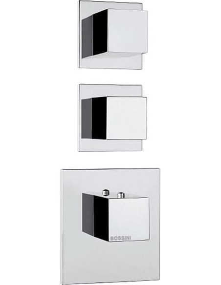 Bossini termostata jaucējkrāns vannai ar dušu Cube 2 Outlets LP Z032203 - 2
