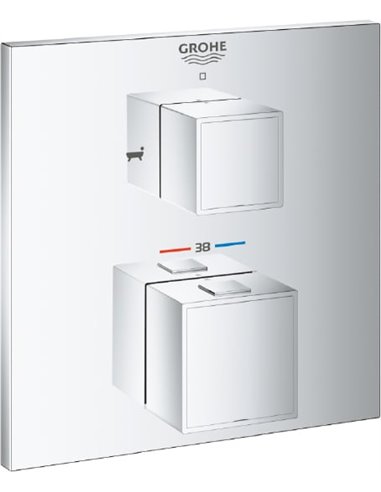 Grohe Bath Thermostatic Mixer With Shower Grohtherm Cube 24155000 - 1