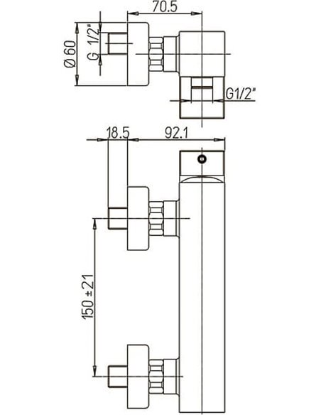 Paini Shower Mixer Dax 84CR511R - 2