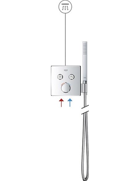Grohe Thermostatic Shower Mixer Grohtherm SmartControl 29125000 - 8