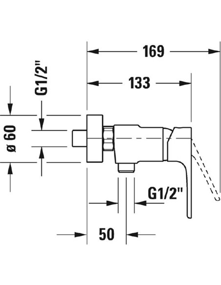 Duravit Shower Mixer B.1 B14230000010 - 2