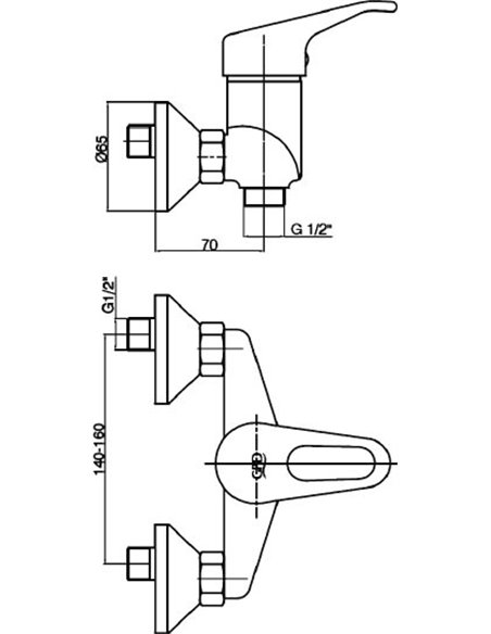 GPD Shower Mixer Kalipso MDB20 - 2