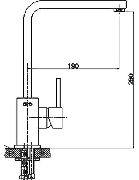 GPD Kitchen Water Mixer Quadro MTE90 - 2