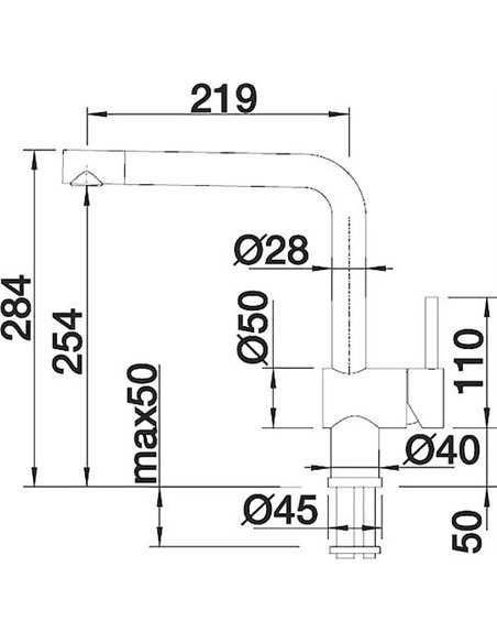 Смеситель Blanco Linus-S 517621 для кухонной раковины - 2